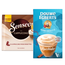 Senseo milkbased pads of Douwe Egberts verwenkoffie